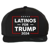 Latinos For Trump 2024 Wool Snapback Cap