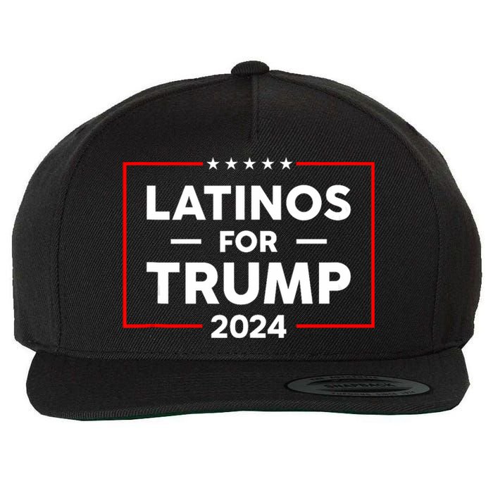 Latinos For Trump 2024 Wool Snapback Cap