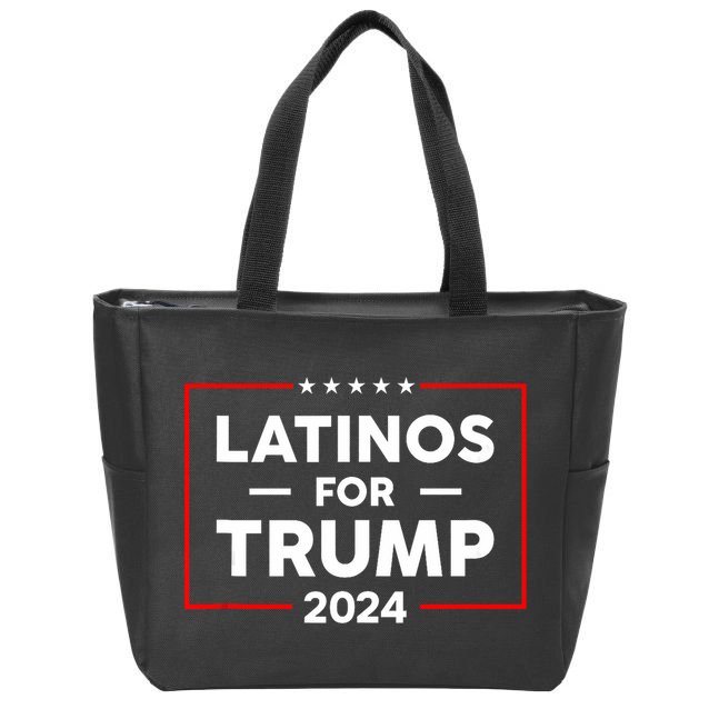 Latinos For Trump 2024 Zip Tote Bag