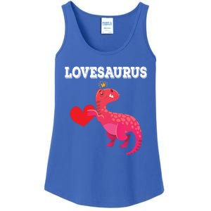 Lovesaurus Funny Tgiftrex Dinosaur Valentine's Day Gift Ladies Essential Tank