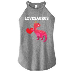 Lovesaurus Funny Tgiftrex Dinosaur Valentine's Day Gift Women's Perfect Tri Rocker Tank