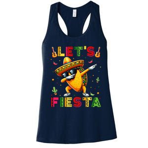 LetS Fiesta Taco Cinco De Mayo Mexican Party Women's Racerback Tank