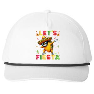 Lets Fiesta Taco Cinco De Mayo Mexican Party Snapback Five-Panel Rope Hat