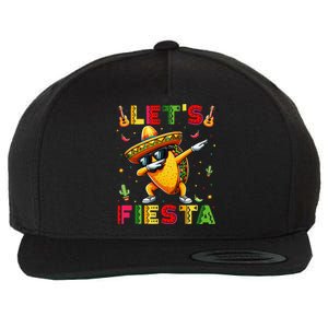 Lets Fiesta Taco Cinco De Mayo Mexican Party Wool Snapback Cap