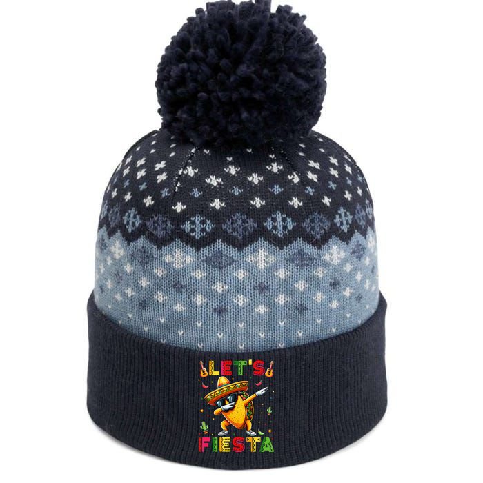 Lets Fiesta Taco Cinco De Mayo Mexican Party The Baniff Cuffed Pom Beanie