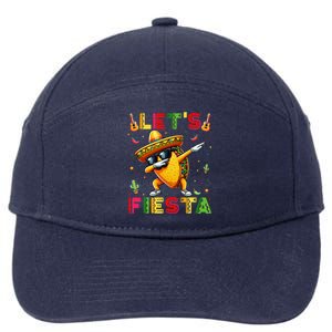 Lets Fiesta Taco Cinco De Mayo Mexican Party 7-Panel Snapback Hat