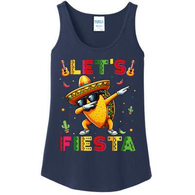 Lets Fiesta Taco Cinco De Mayo Mexican Party Ladies Essential Tank