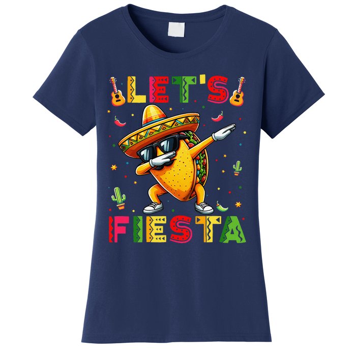 Lets Fiesta Taco Cinco De Mayo Mexican Party Women's T-Shirt