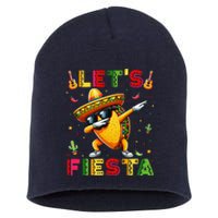 Lets Fiesta Taco Cinco De Mayo Mexican Party Short Acrylic Beanie