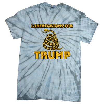 Libertarians For Trump Gadsden Tie-Dye T-Shirt