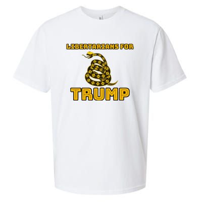 Libertarians For Trump Gadsden Sueded Cloud Jersey T-Shirt