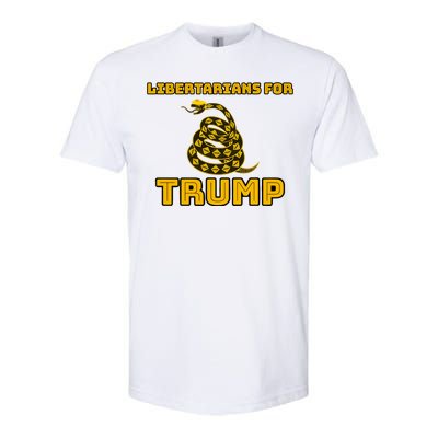 Libertarians For Trump Gadsden Softstyle CVC T-Shirt