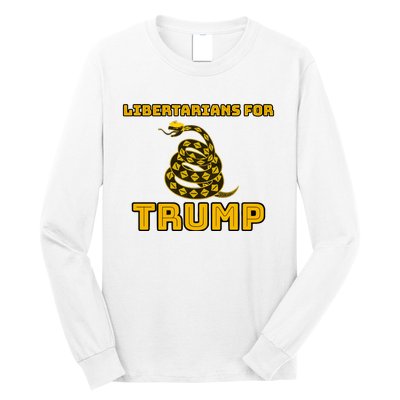 Libertarians For Trump Gadsden Long Sleeve Shirt