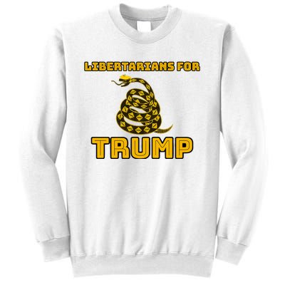 Libertarians For Trump Gadsden Sweatshirt