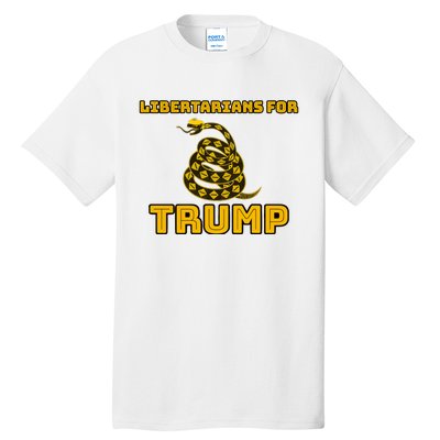 Libertarians For Trump Gadsden Tall T-Shirt