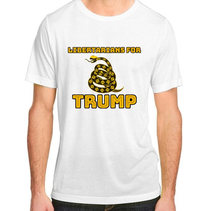 Libertarians For Trump Gadsden Adult ChromaSoft Performance T-Shirt