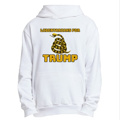 Libertarians For Trump Gadsden Urban Pullover Hoodie