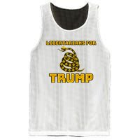 Libertarians For Trump Gadsden Mesh Reversible Basketball Jersey Tank