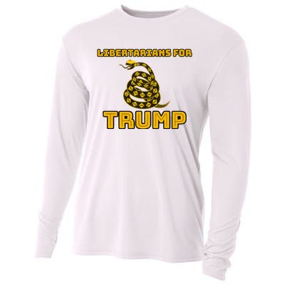 Libertarians For Trump Gadsden Cooling Performance Long Sleeve Crew