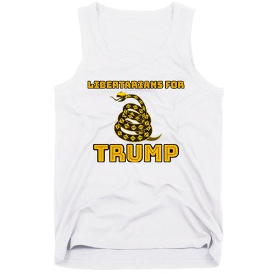 Libertarians For Trump Gadsden Tank Top