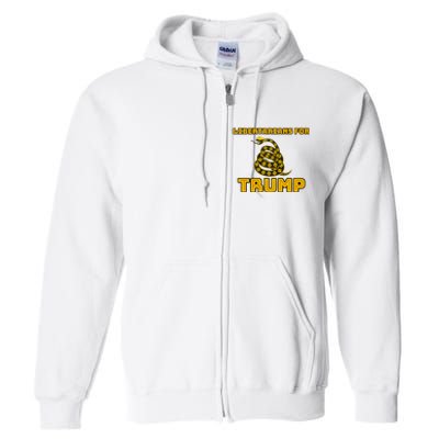 Libertarians For Trump Gadsden Full Zip Hoodie