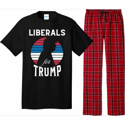 Liberals For Trump 2024 Take America Back Election Funny Gift Pajama Set