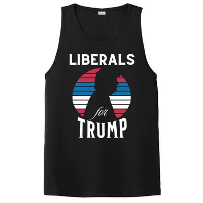 Liberals For Trump 2024 Take America Back Election Funny Gift PosiCharge Competitor Tank