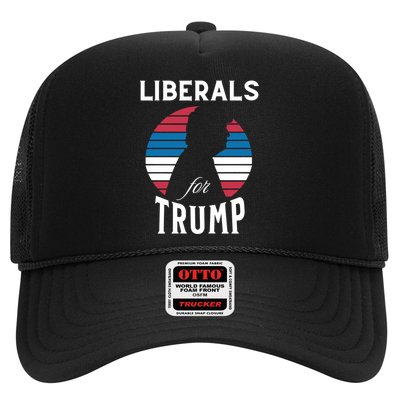 Liberals For Trump 2024 Take America Back Election Funny Gift Trucker Hat
