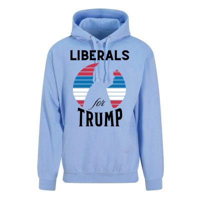 Liberals For Trump 2024 Take America Back Election Funny Gift Unisex Surf Hoodie