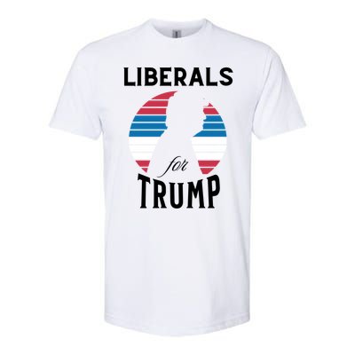 Liberals For Trump 2024 Take America Back Election Funny Gift Softstyle CVC T-Shirt