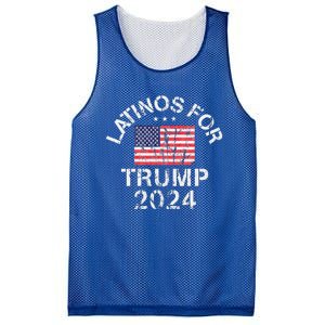 Latinos For Trump 2024 Mesh Reversible Basketball Jersey Tank