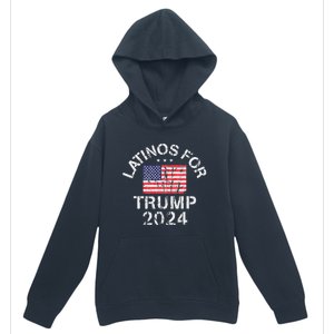 Latinos For Trump 2024 Urban Pullover Hoodie