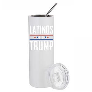 Latinos For Trump 2024 Stainless Steel Tumbler