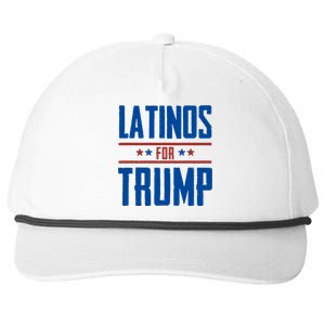 Latinos For Trump 2024 Snapback Five-Panel Rope Hat