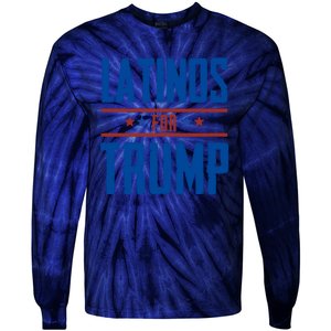 Latinos For Trump 2024 Tie-Dye Long Sleeve Shirt