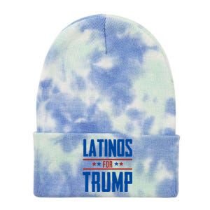 Latinos For Trump 2024 Tie Dye 12in Knit Beanie