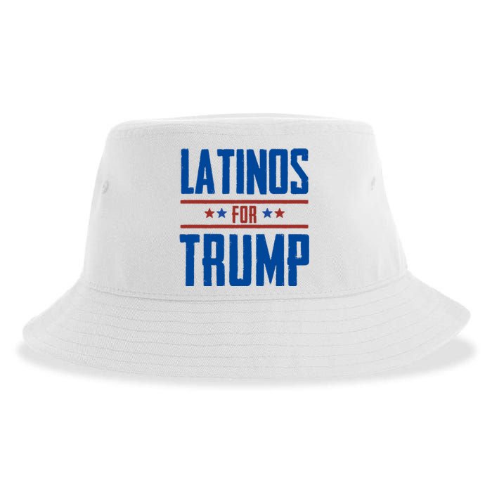 Latinos For Trump 2024 Sustainable Bucket Hat