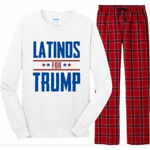 Latinos For Trump 2024 Long Sleeve Pajama Set