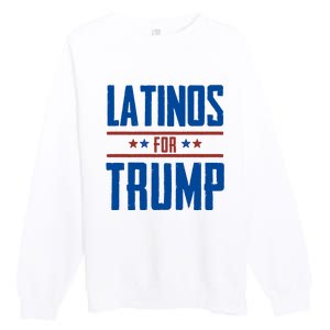 Latinos For Trump 2024 Premium Crewneck Sweatshirt