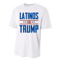 Latinos For Trump 2024 Performance Sprint T-Shirt