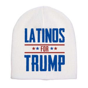 Latinos For Trump 2024 Short Acrylic Beanie