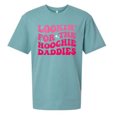 Lookin For The Hoochie Daddies Quote Sueded Cloud Jersey T-Shirt