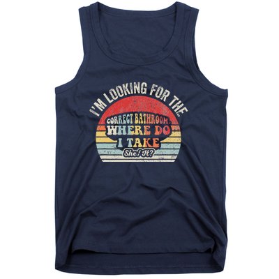 Looking For The Correct Bathroom Statement Tank Top