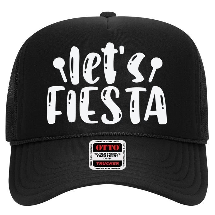 Let's Fiesta T High Crown Mesh Back Trucker Hat