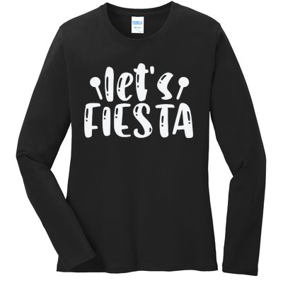 Let's Fiesta T Ladies Long Sleeve Shirt