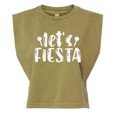 Let's Fiesta T Garment-Dyed Women's Muscle Tee