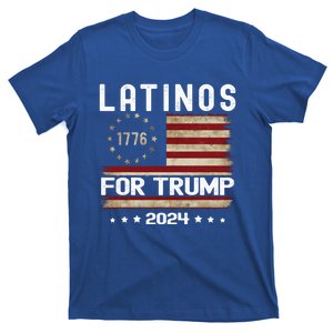 Latinos For Trump 2024 Funny Election Usa Flag Meaningful Gift T-Shirt