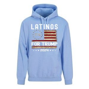 Latinos For Trump 2024 Funny Election Usa Flag Meaningful Gift Unisex Surf Hoodie