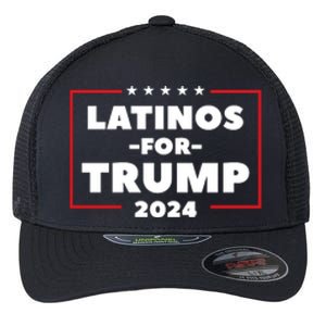 Latinos For Trump 2024 Flexfit Unipanel Trucker Cap