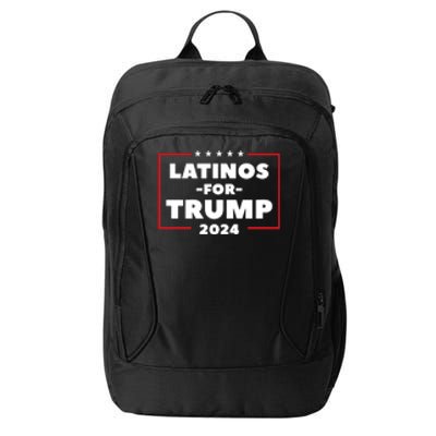 Latinos For Trump 2024 City Backpack